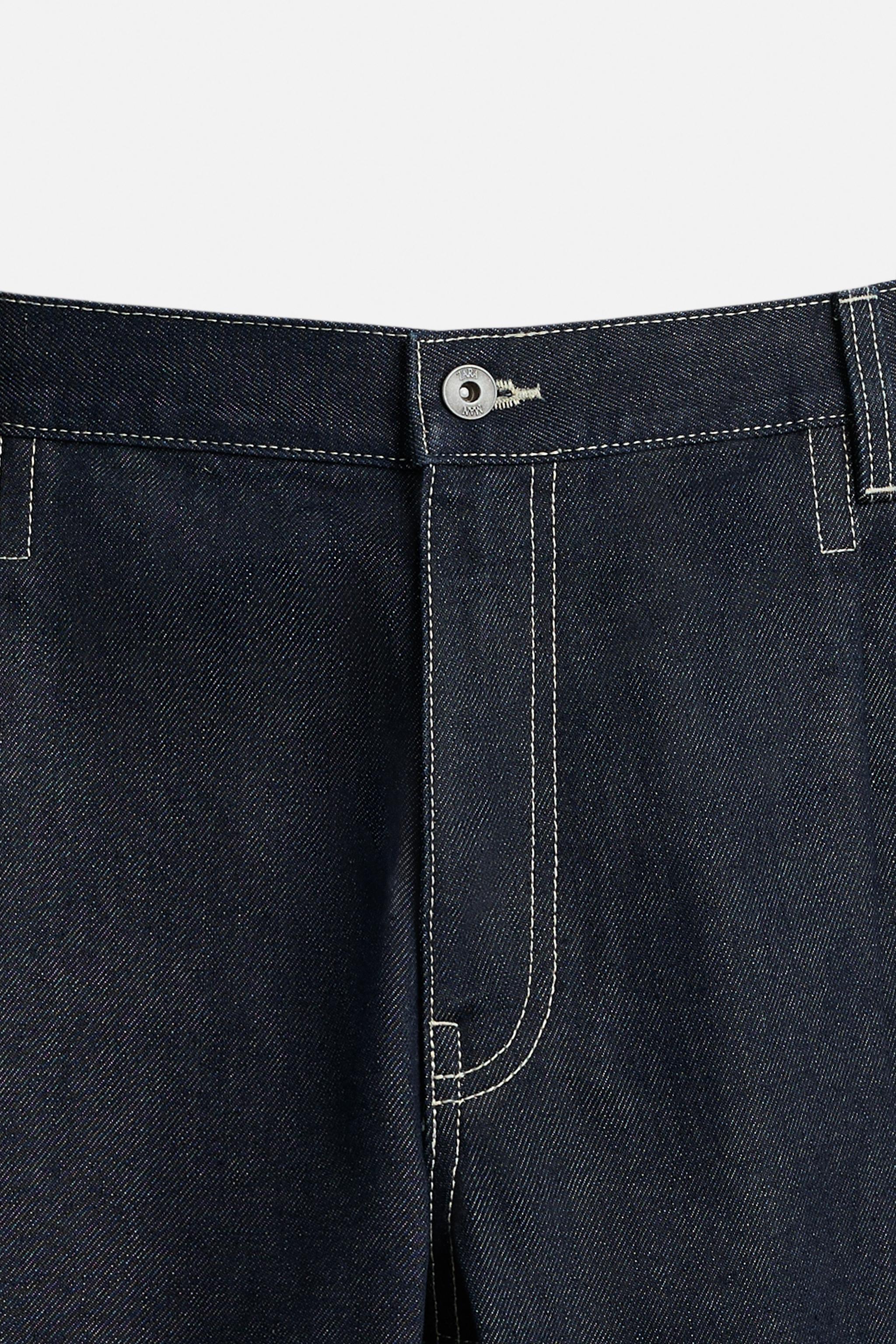 BERMUDA EN DENIM COUPE BAGGY PASSANTS